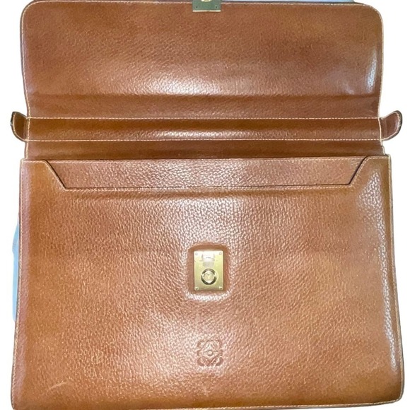 Loewe LOEWE Madrid Vintage Leather Men’s Briefcase - Picture 15 of 16